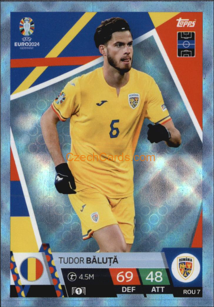 Tudor Băluţă 2024 EURO Match Attax crystal parallel #ROU7