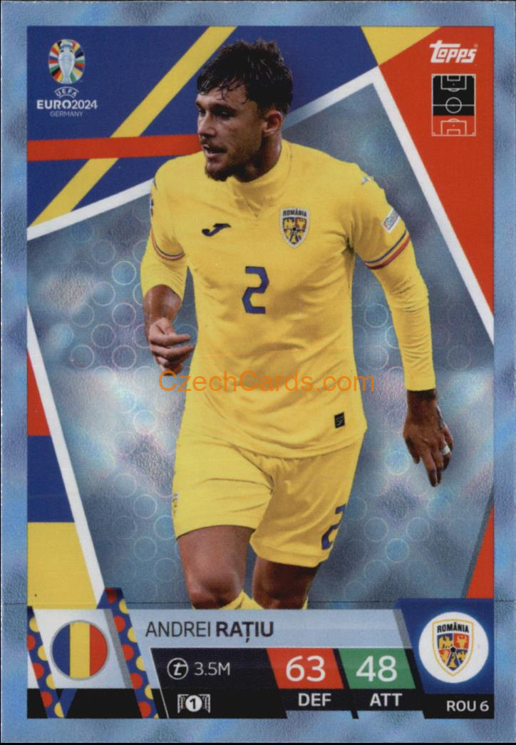 Andrei Rațiu 2024 EURO Match Attax crystal parallel #ROU6