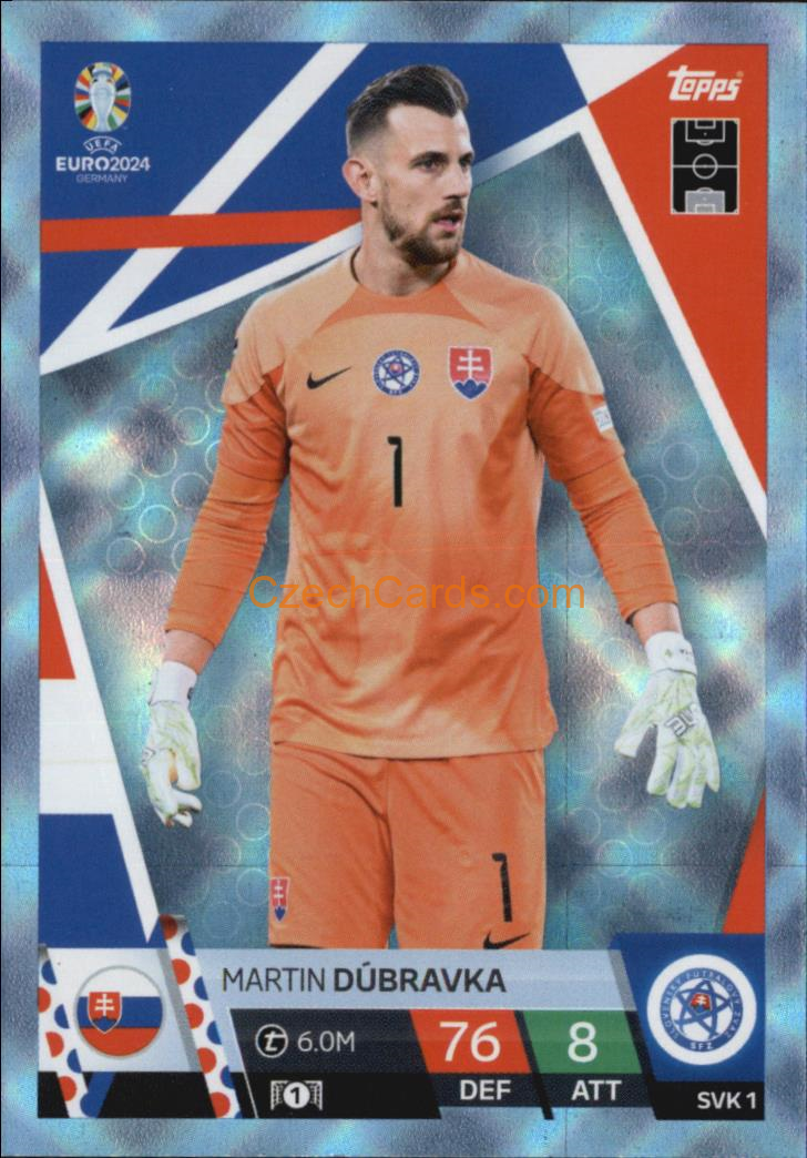 Martin Dúbravka 2024 EURO Match Attax crystal parallel #SVK1