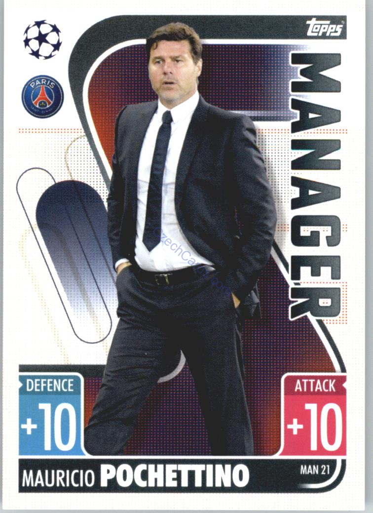Mauricio Pochettino 2021/22 Match Attax Extra #MAN 21
