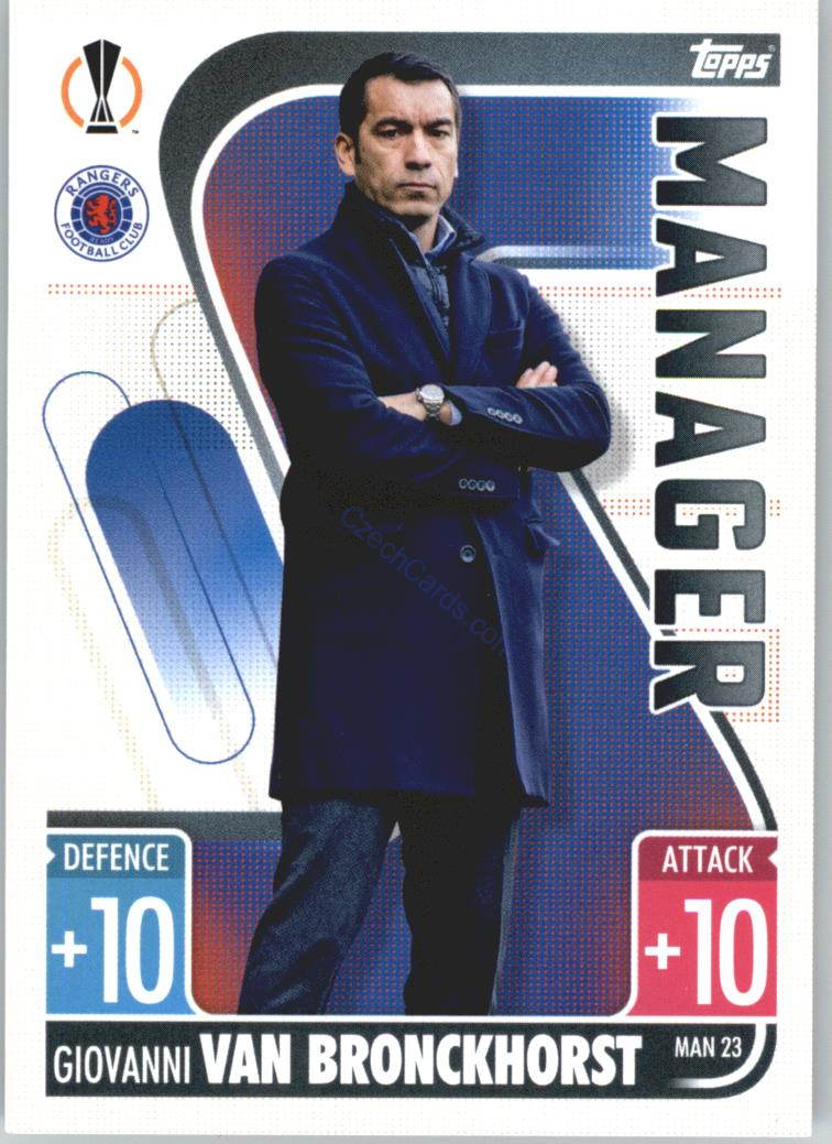 Giovanni van Bronckhorst 2021/22 Match Attax Extra #MAN 23