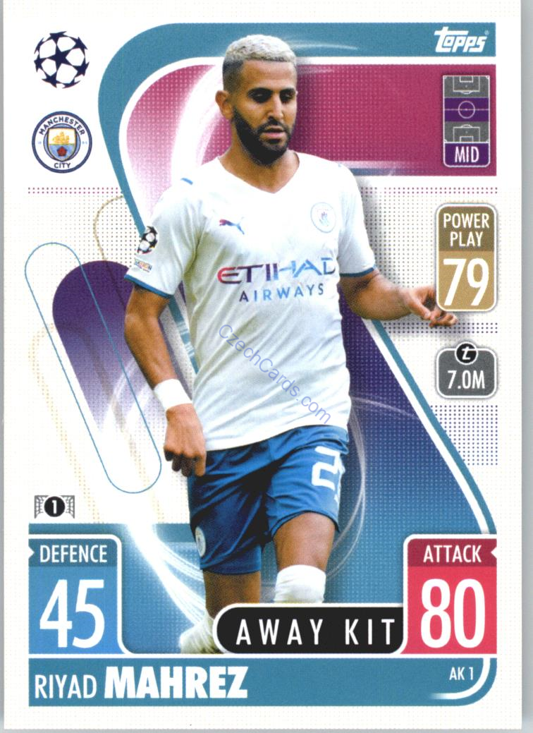 Riyad Mahrez 2021/22 Match Attax Extra #AK 1
