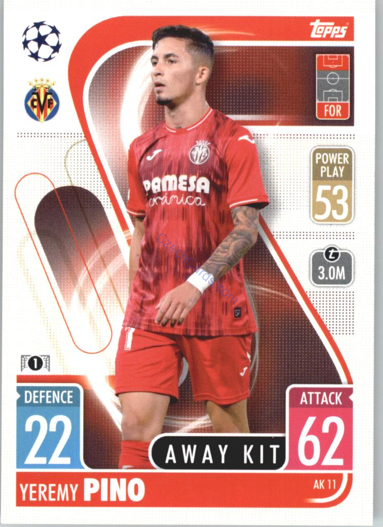 Jeremy Pino 2021/22 Match Attax Extra #AK 11