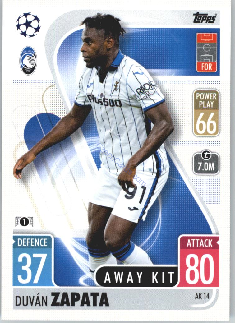 Duván Zapata 2021/22 Match Attax Extra #AK 14