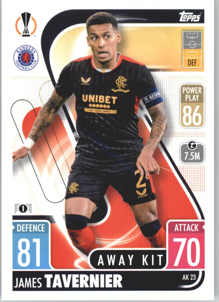 James Tavernier 2021/22 Match Attax Extra #AK 23