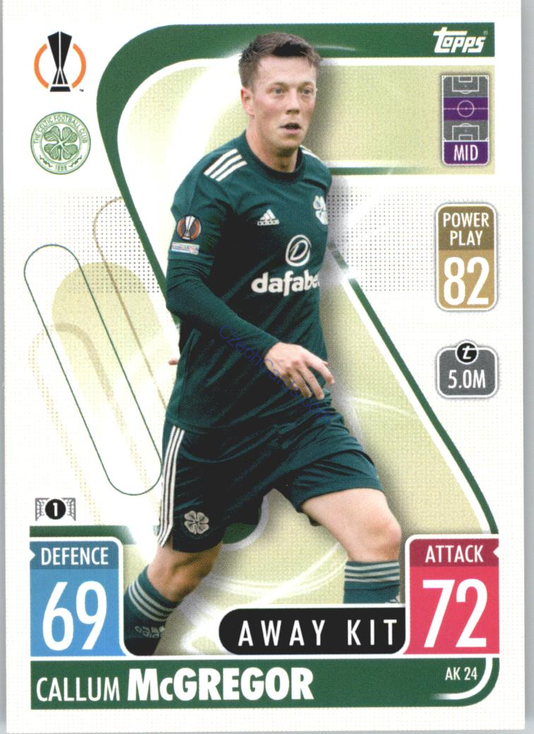 Callum McGregor 2021/22 Match Attax Extra #AK 24
