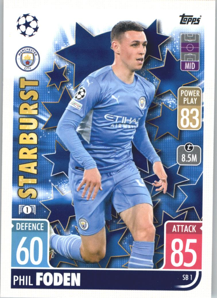 Phil Foden 2021/22 Match Attax Extra #SB 1