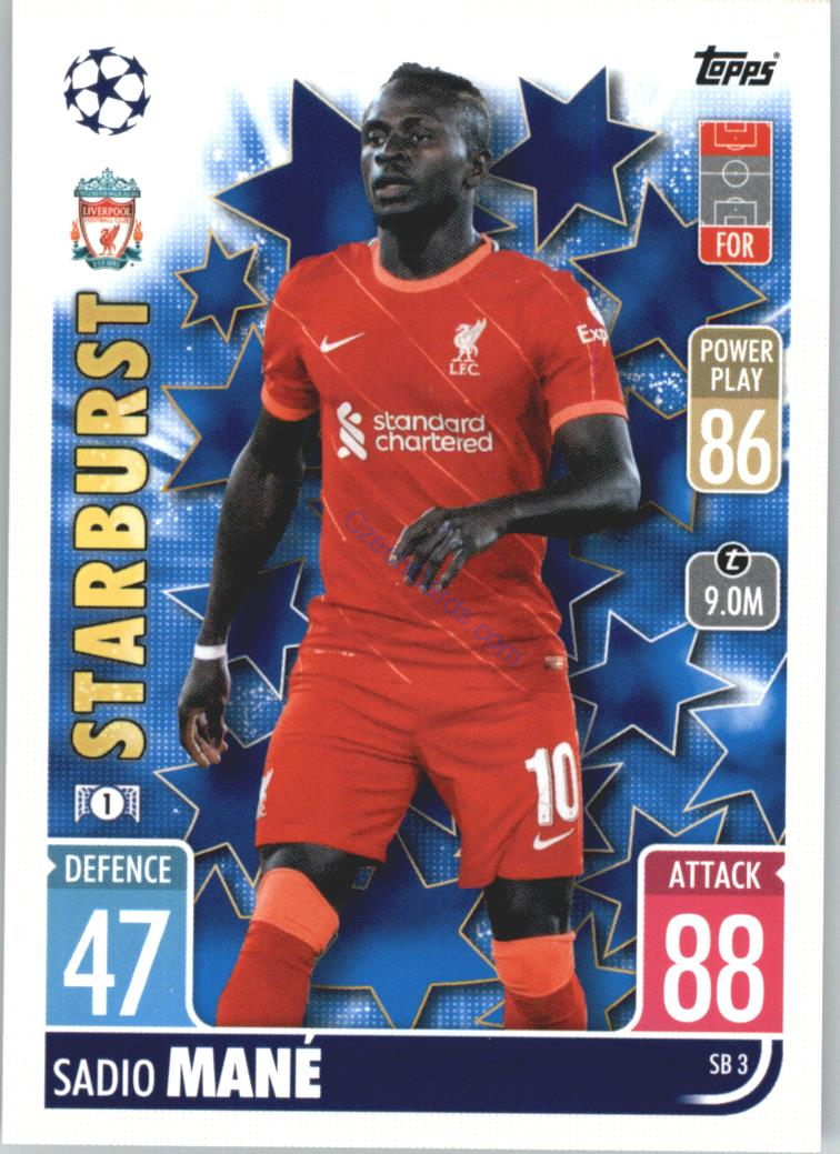 Sadio Mané 2021/22 Match Attax Extra #SB 3