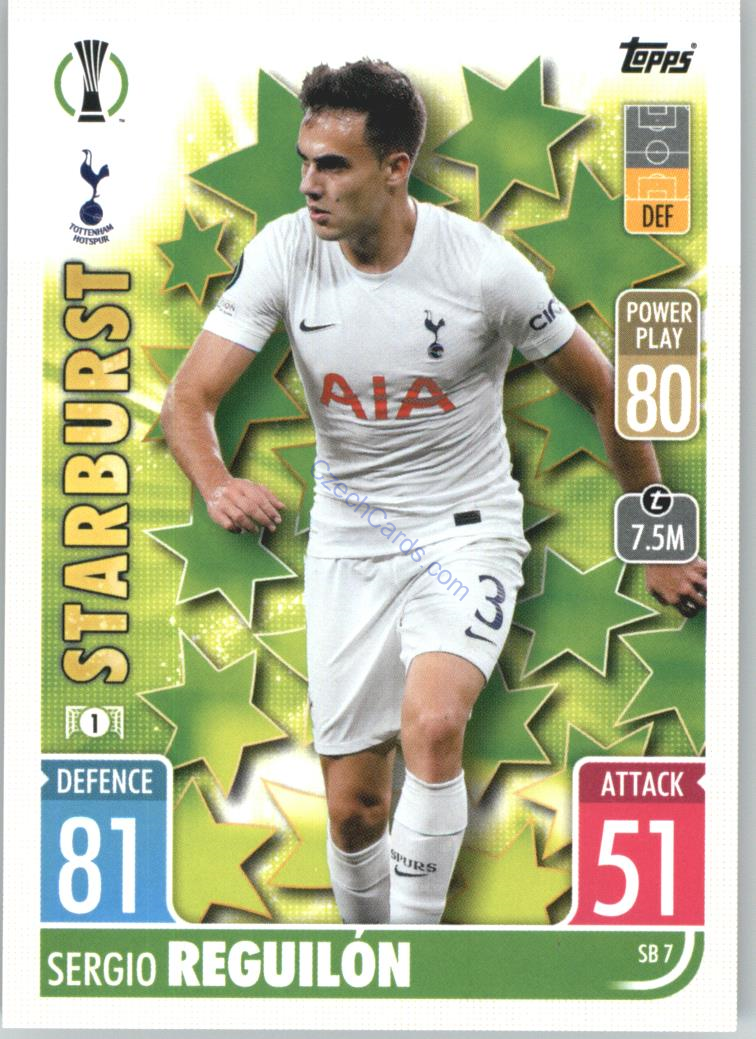 Sergio Reguilón 2021/22 Match Attax Extra #SB 7