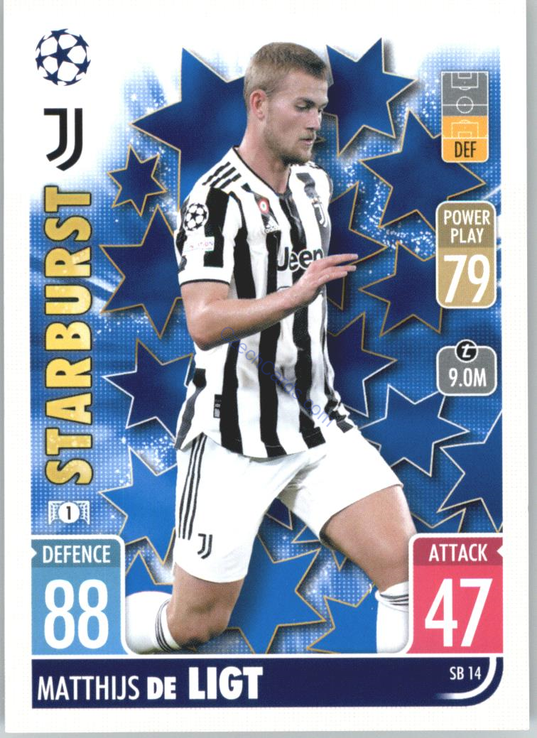 Matthijs de Ligt 2021/22 Match Attax Extra #SB 14