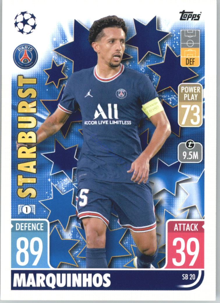 Marquinhos 2021/22 Match Attax Extra #SB 20