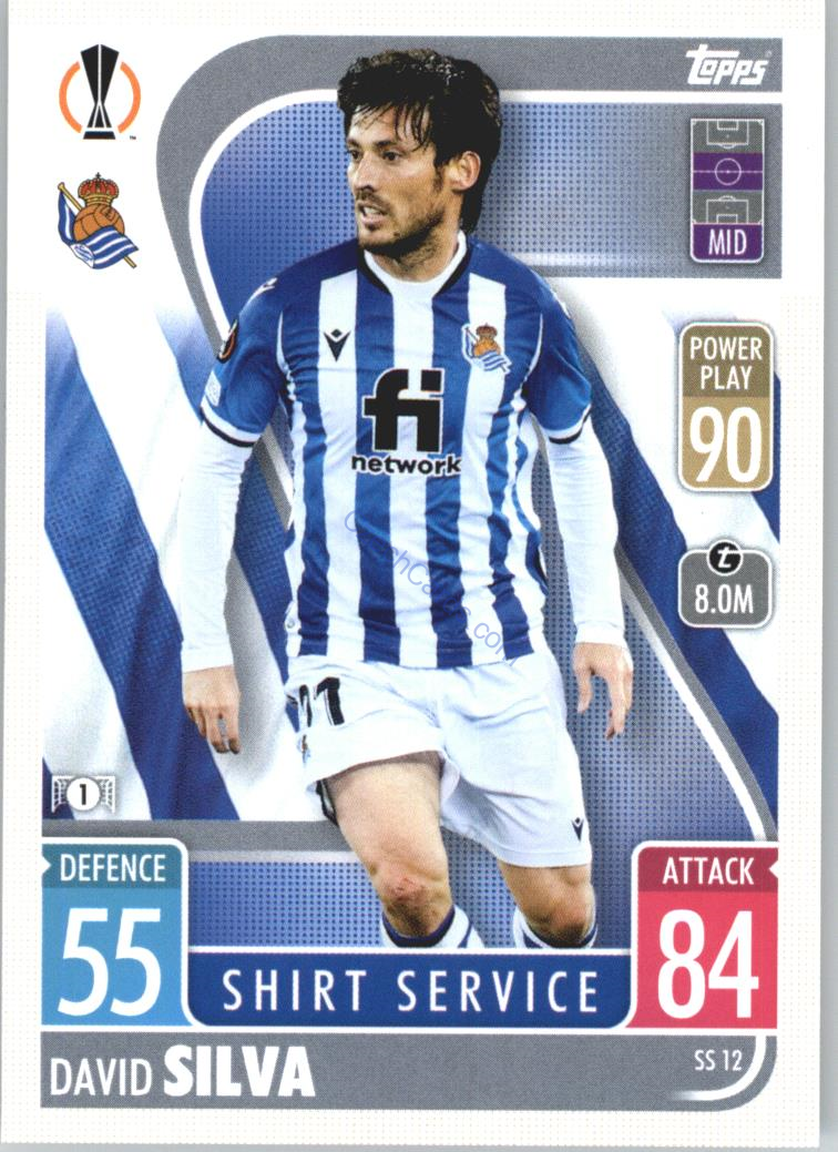 David Silva 2021/22 Match Attax Extra #SS 12