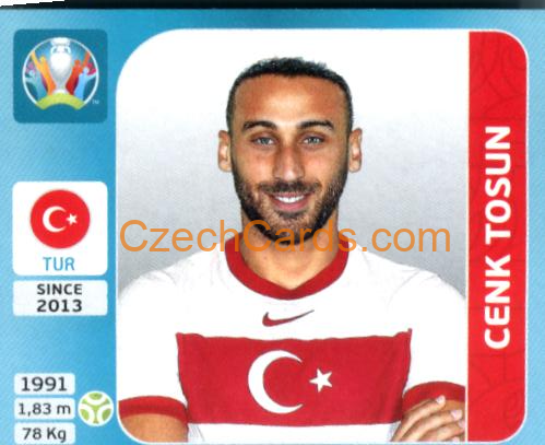 Cenk Tosun 2020 Panini UEFA Euro Tournament Ed. Blue #79