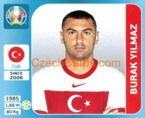 Burak Yilmaz 2020 Panini UEFA Euro Tournament Ed. Blue #81