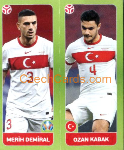 Demiral / Kabak 2020 Panini UEFA Euro Tournament Ed. Blue #83