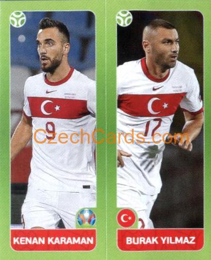 Karaman / Yilmaz 2020 Panini UEFA Euro Tournament Ed. Blue #87