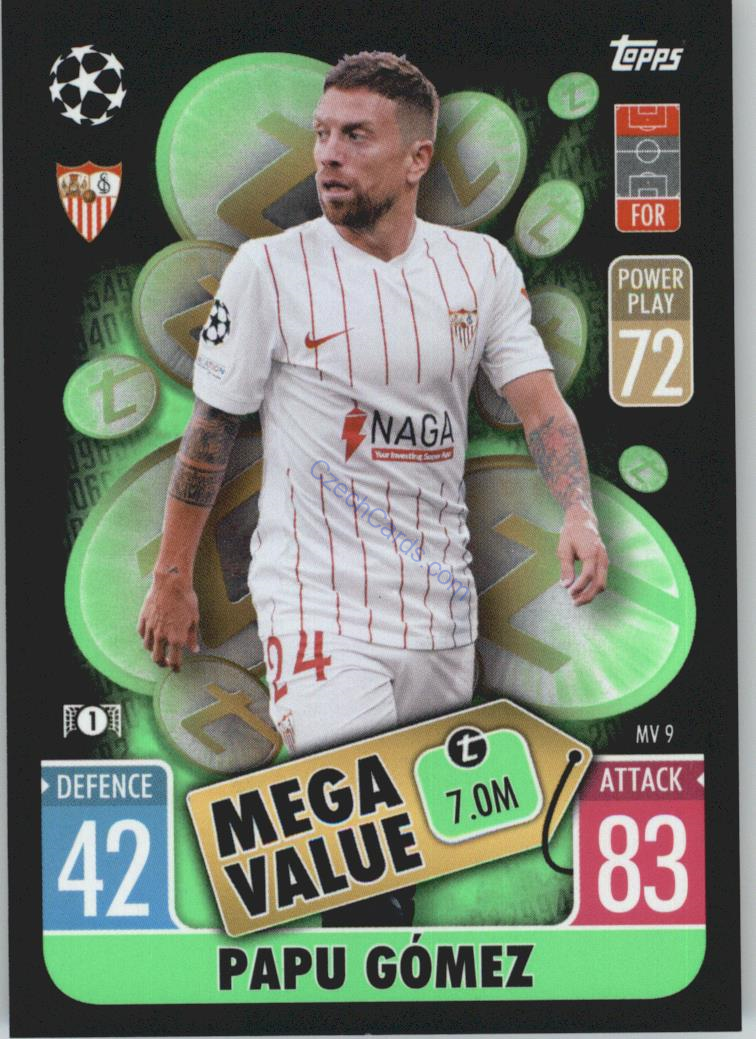 Papu Gómez 2021/22 Match Attax Extra #MV 9