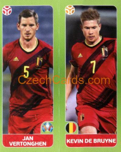 Vertonghen / De Bruyne 2020 Panini UEFA Euro Tournament Ed. Blue #138