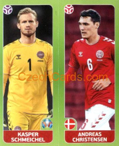 Schmeichel / Christensen 2020 Panini UEFA Euro Tournament Ed. Blue #142
