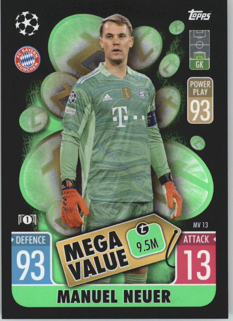 Manuel Neuer 2021/22 Match Attax Extra #MV 13