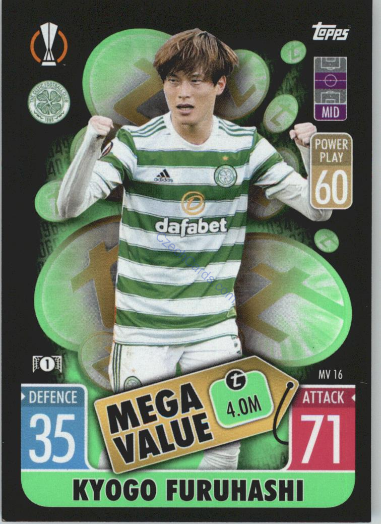 Kyogo Furuhashi 2021/22 Match Attax Extra #MV 16