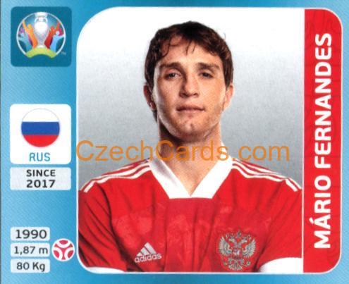 Mário Fernandes 2020 Panini UEFA Euro Tournament Ed. Blue #208