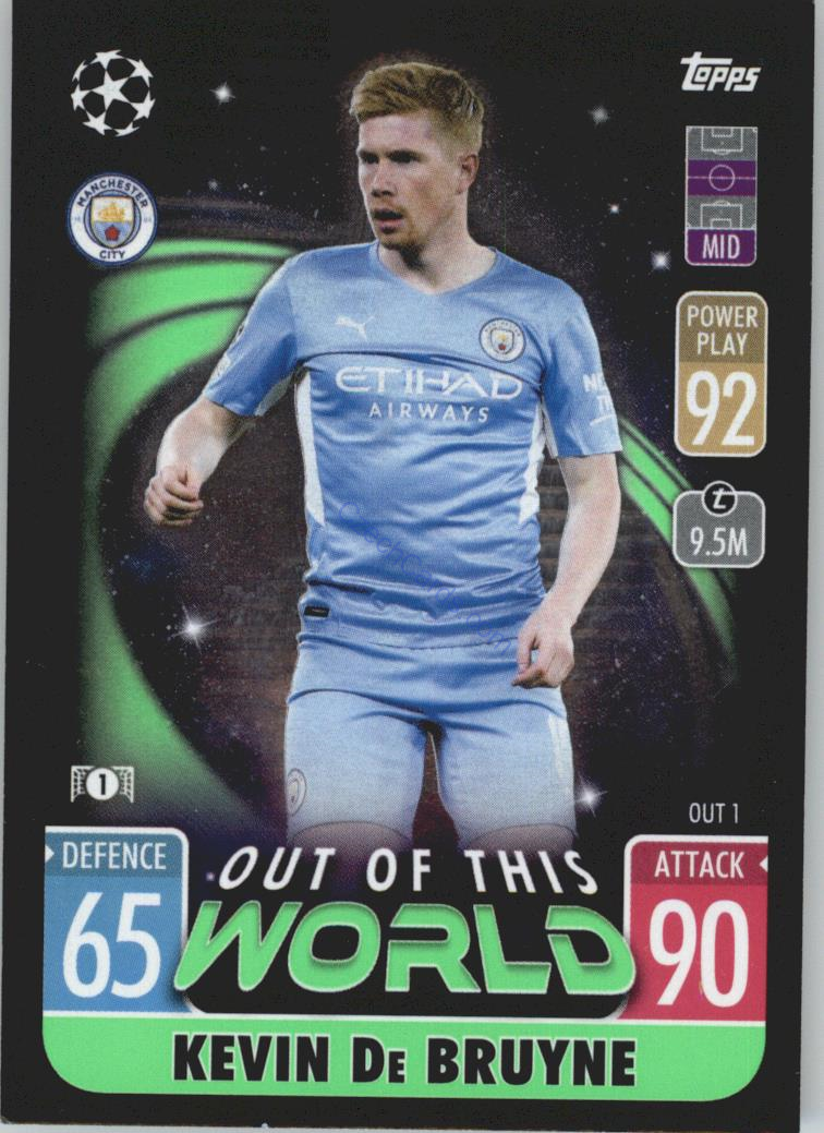 Kevin De Bruyne 2021/22 Match Attax Extra #OUT 1