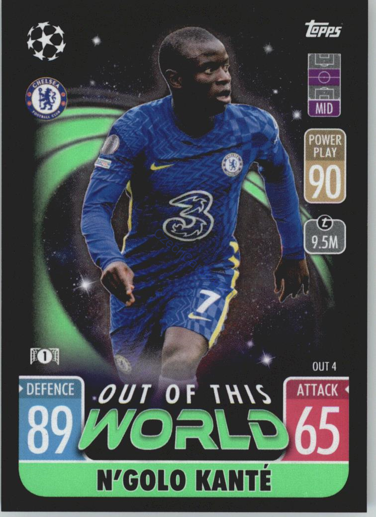 N'Golo Kanté 2021/22 Match Attax Extra #OUT 4