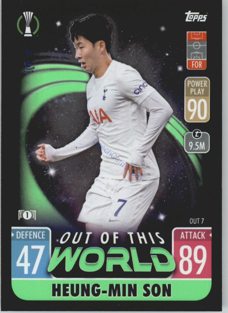 Heung-Min Son 2021/22 Match Attax Extra #OUT 7