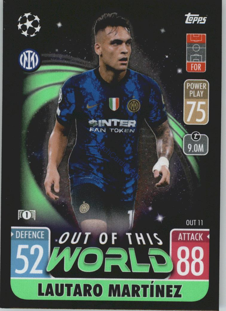 Lautaro Martínez 2021/22 Match Attax Extra #OUT 11