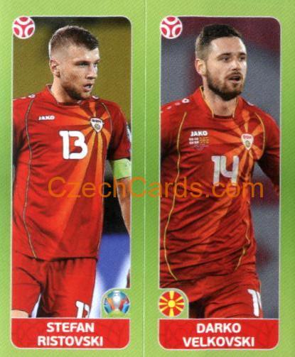 Ristovski / Velkovski 2020 Panini UEFA Euro Tournament Ed. Blue #299