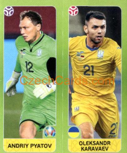 Pyatov / Karavaev 2020 Panini UEFA Euro Tournament Ed. Blue #304