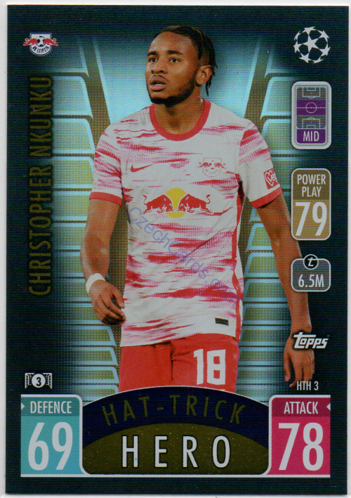 Christopher Nkunku 2021/22 Match Attax Extra Hat-Trick Hero #HTH 3