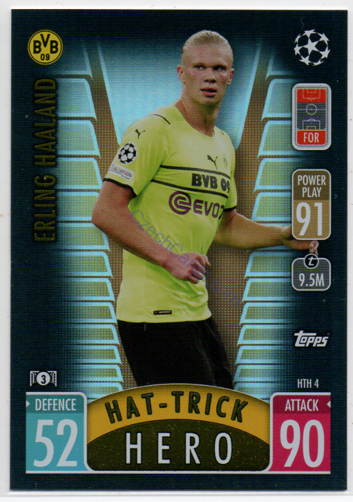 Erling Haaland 2021/22 Match Attax Extra Hat-Trick Hero #HTH 4