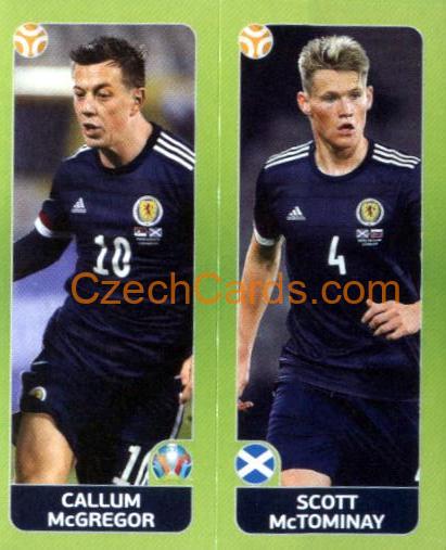 McGregor / McTominay 2020 Panini UEFA Euro Tournament Ed. Blue #416