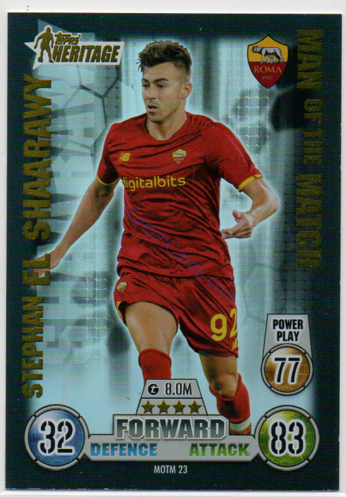 Stephan El Shaarawy 2021/22 Match Attax Extra Heritage #MOTM 23