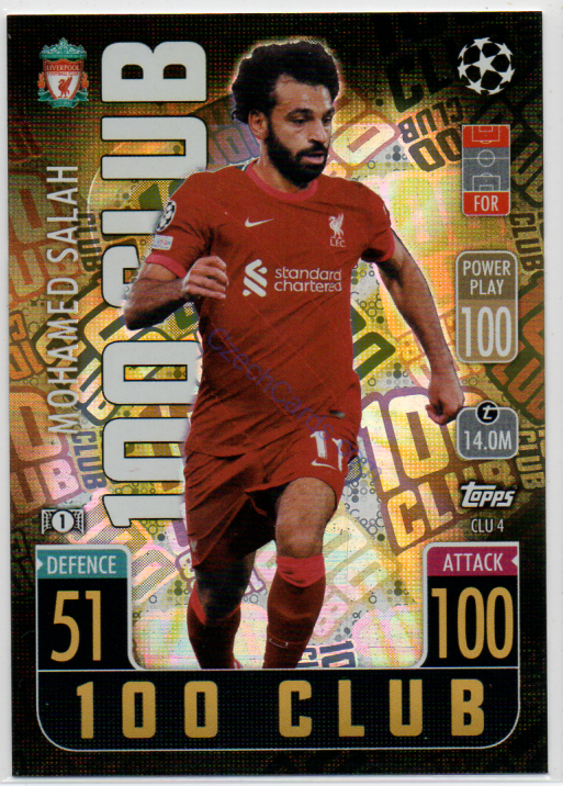 Mohamed Salah 2021/22 Match Attax Extra 100 Club #CLU 4