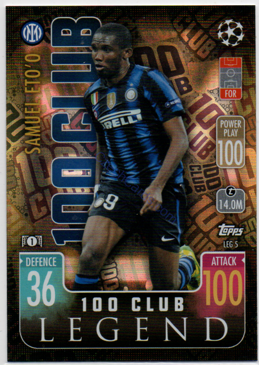 Samuel Eto'o 2021/22 Match Attax Extra 100 Club Legend #LEG 5