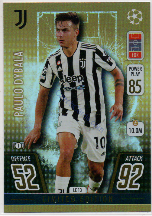 Paulo Dybala 2021/22 Match Attax Extra Limited Edition #LE 13