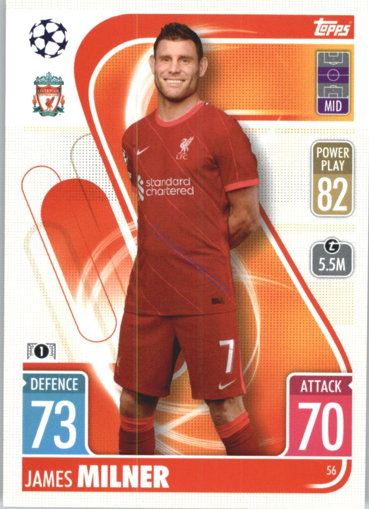 James Milner Topps Match Attax 2021/22 #56