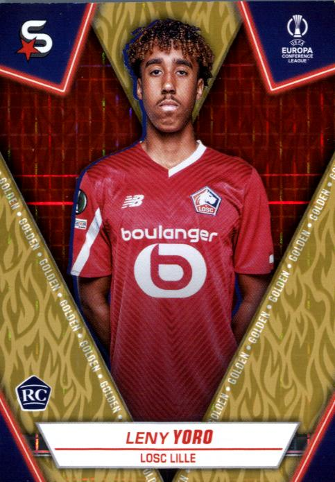 Leny Yoro 2023/24 Topps Superstars Golden xx/50 #174 RC