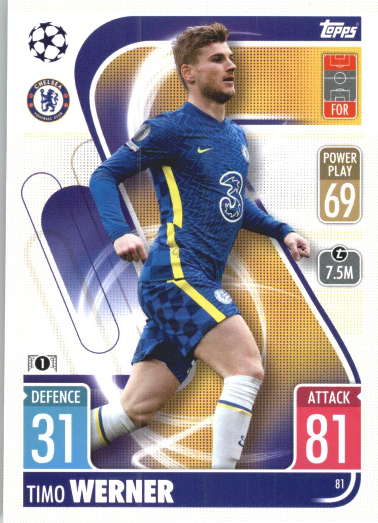 Timo Werner Topps Match Attax 2021/22 #81