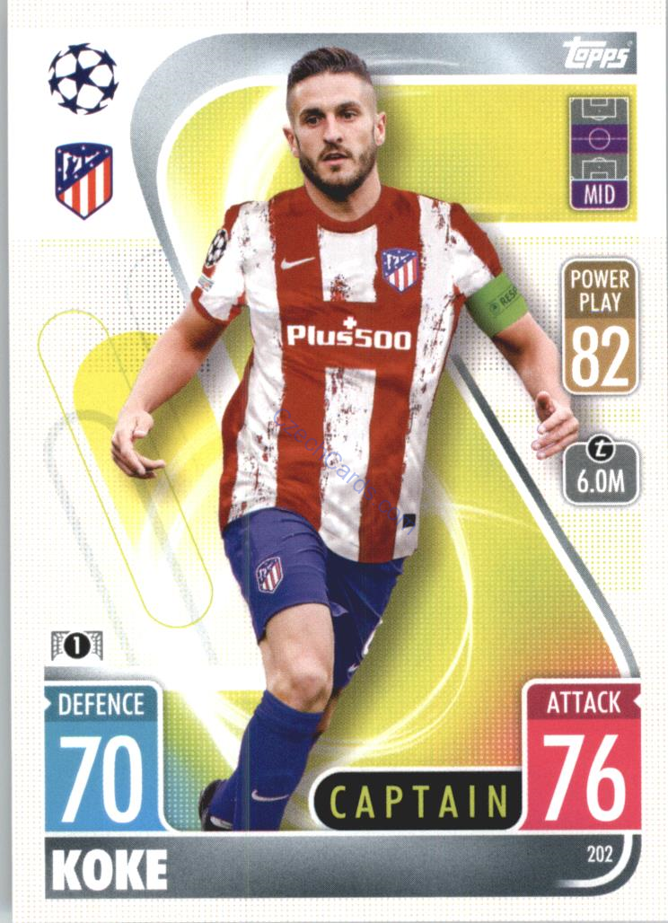 Koke Topps Match Attax 2021/22 #202