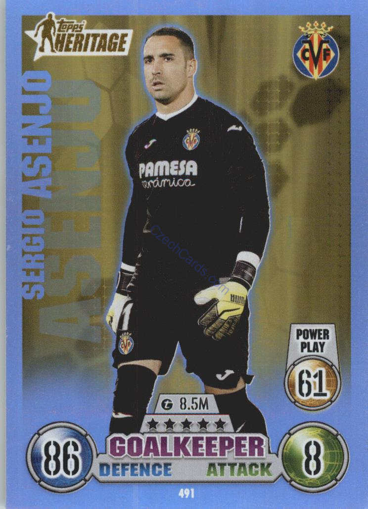 Sergio Asenjo Match Attax 2021/22 Heritage #491