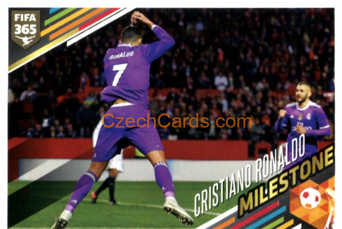 Cristiano Ronaldo 2018 Panini FIFA 365 sticker big #384