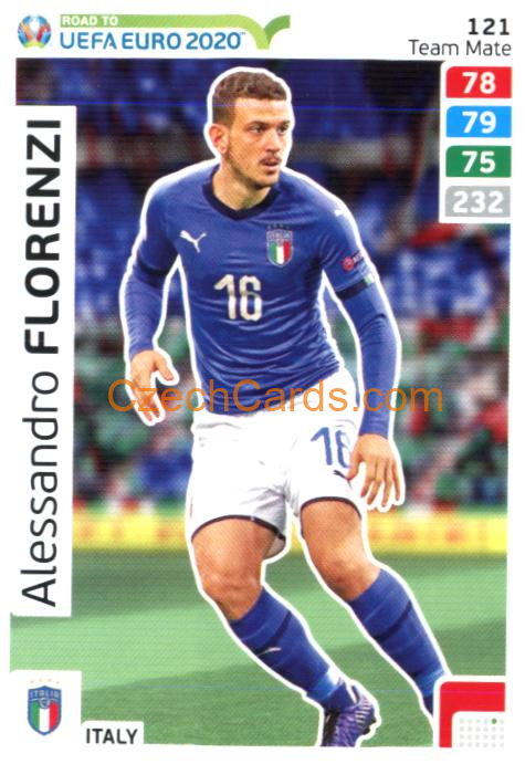 Alessandro Florenzi 2020 Panini Adrenalyn Road To UEFA EURO #121