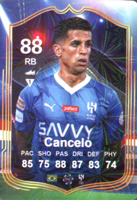 Cancelo 2025 World Football Stars unofficial Chinese