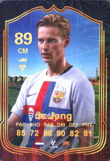 de Jong 2025 World Football Stars unofficial Chinese
