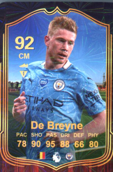 De Bruyne(misspelled) 2025 World Football Stars unofficial Chinese