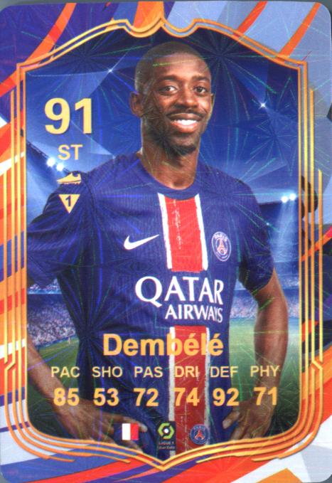 Dembele 2025 World Football Stars unofficial Chinese
